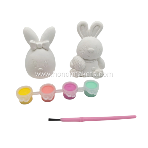 2PCS Easter Gypsum Painting